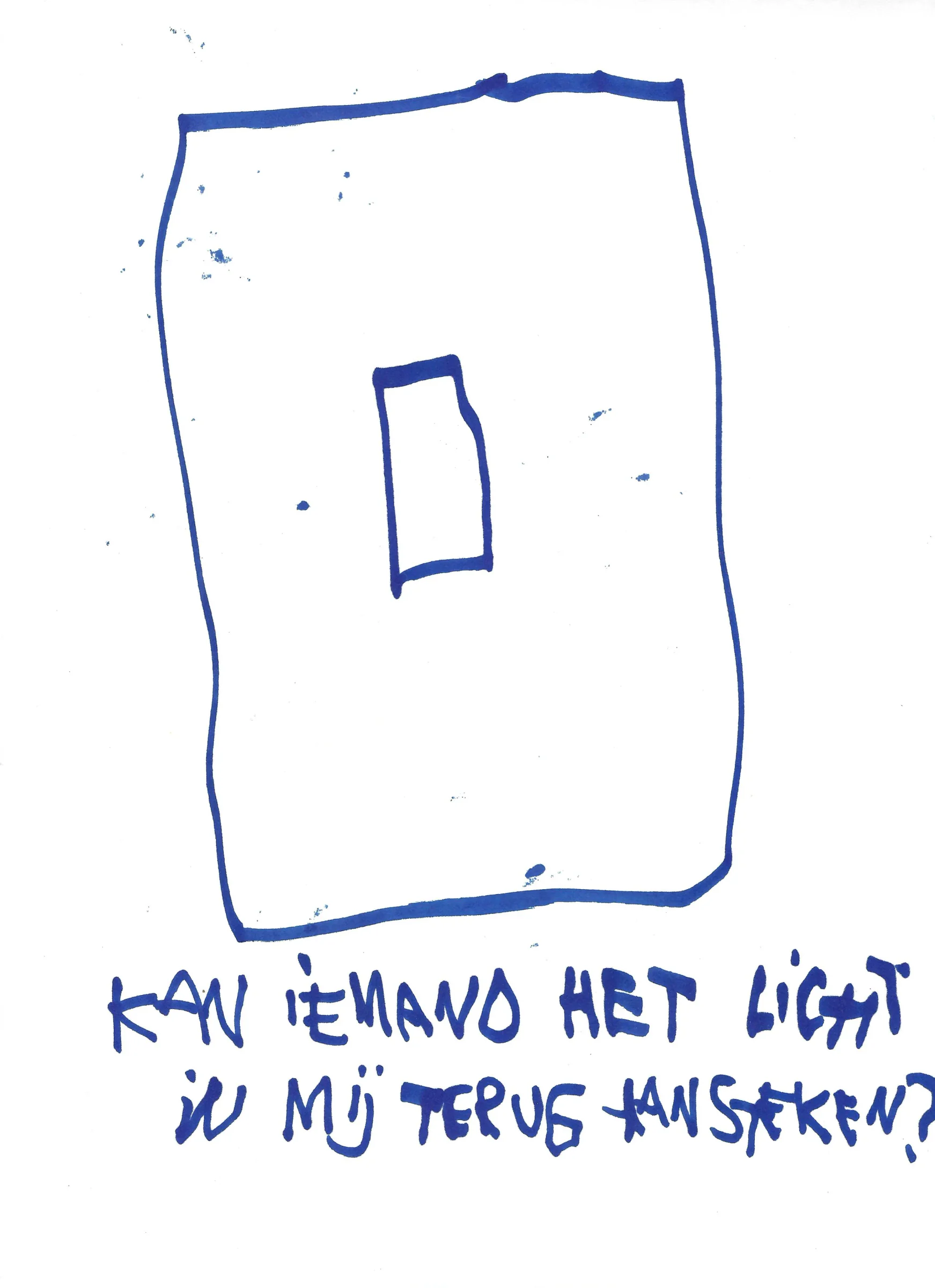 kan iemand het licht terug aansteken