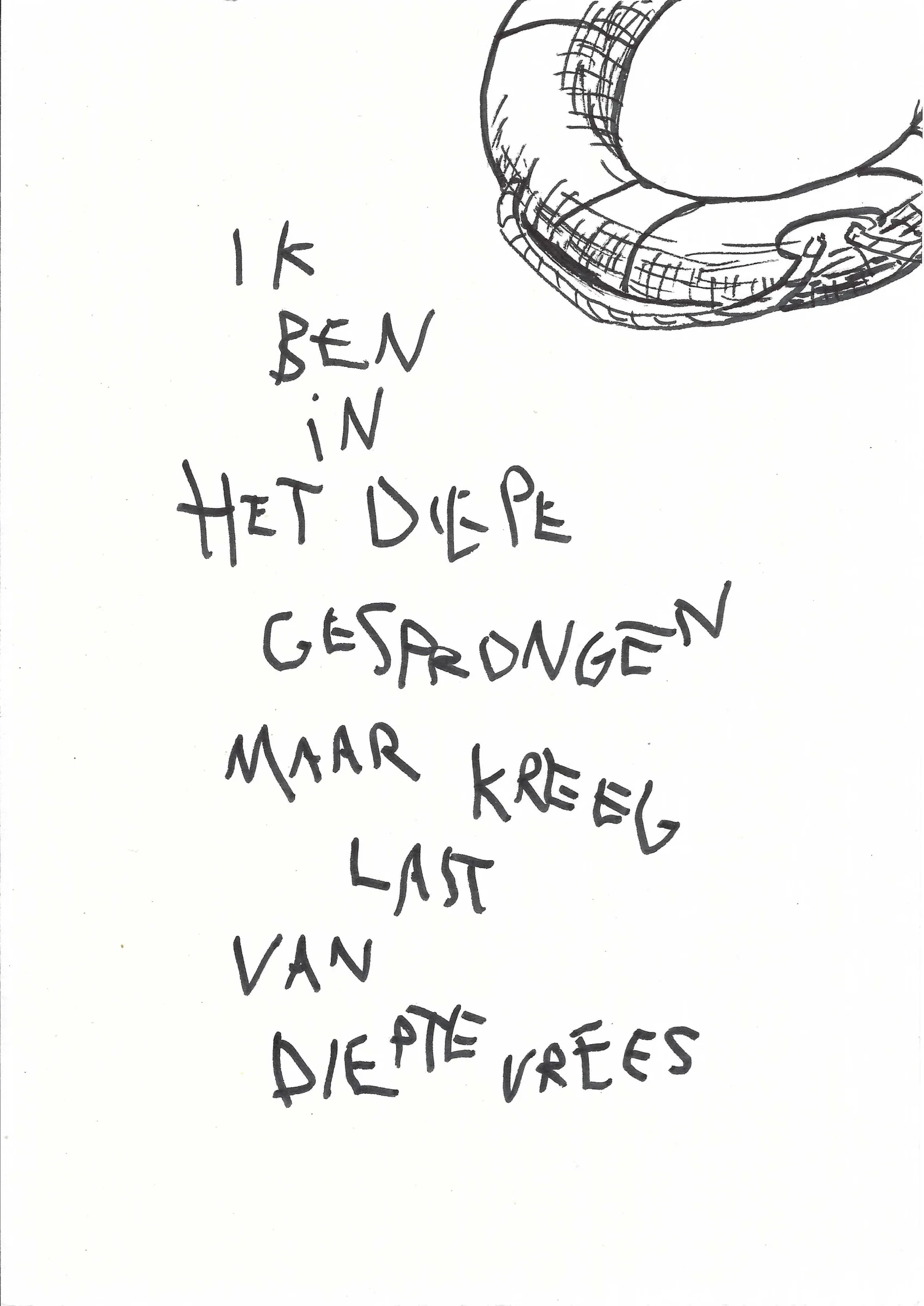 ik ben in het diepe gesprongen
