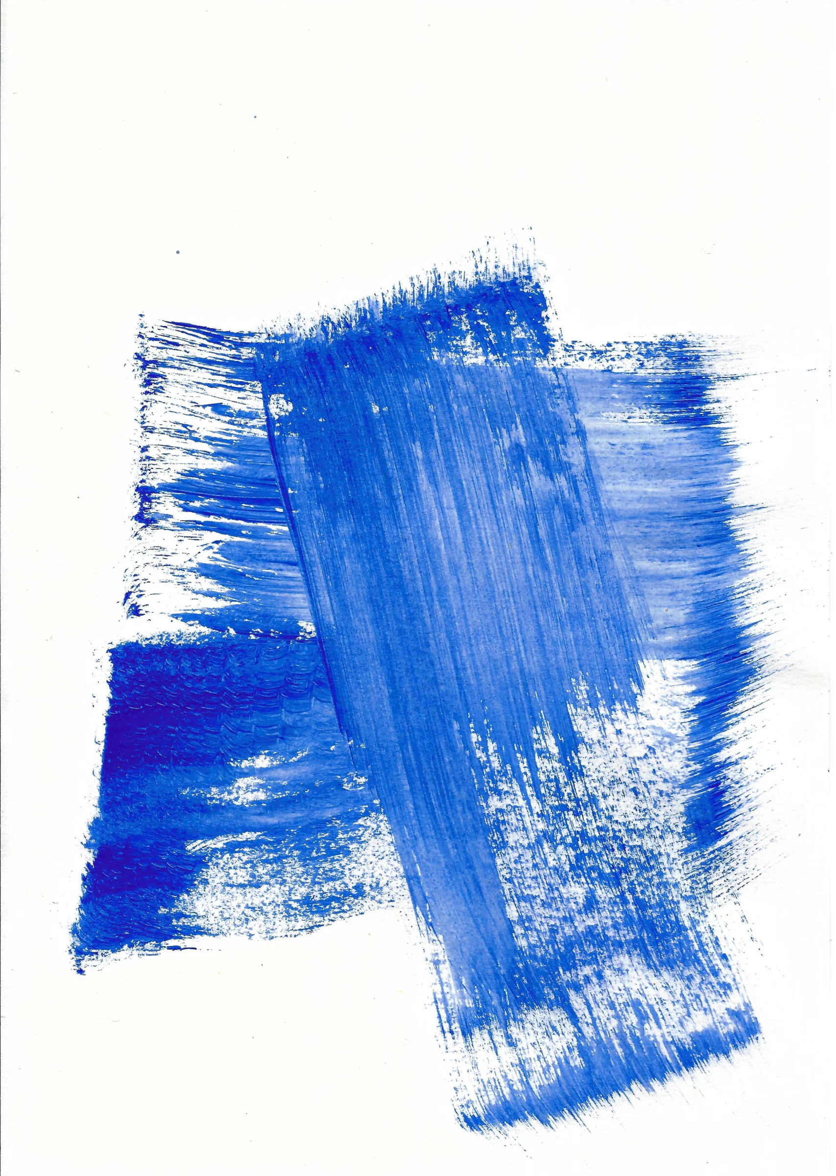 verblauwd papier