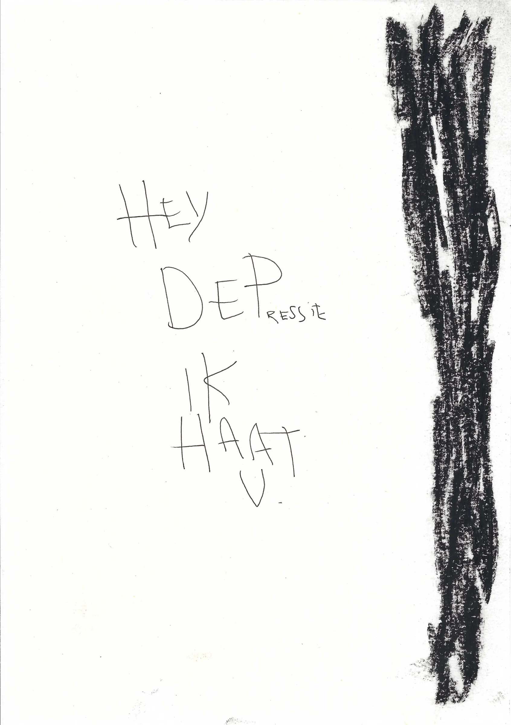 hey depressie ik haat u