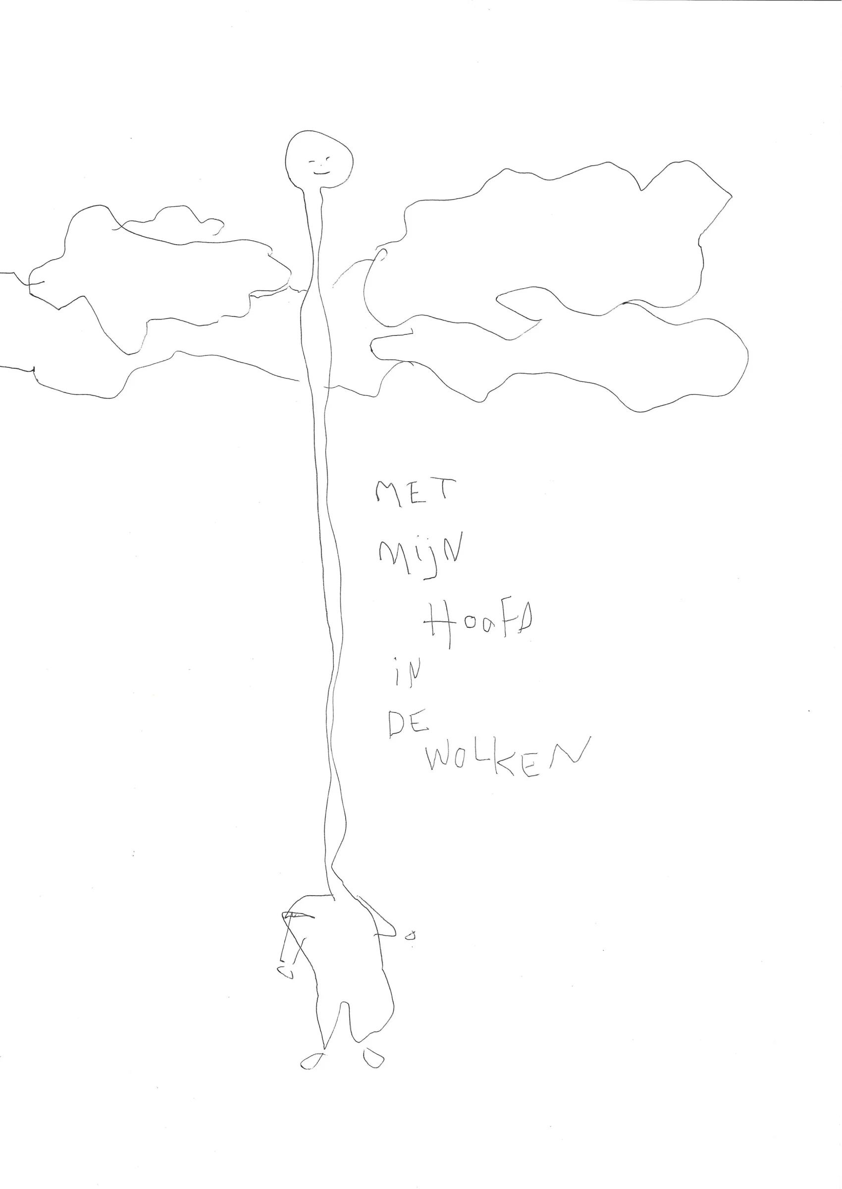 met mijn hoofd in de wolken