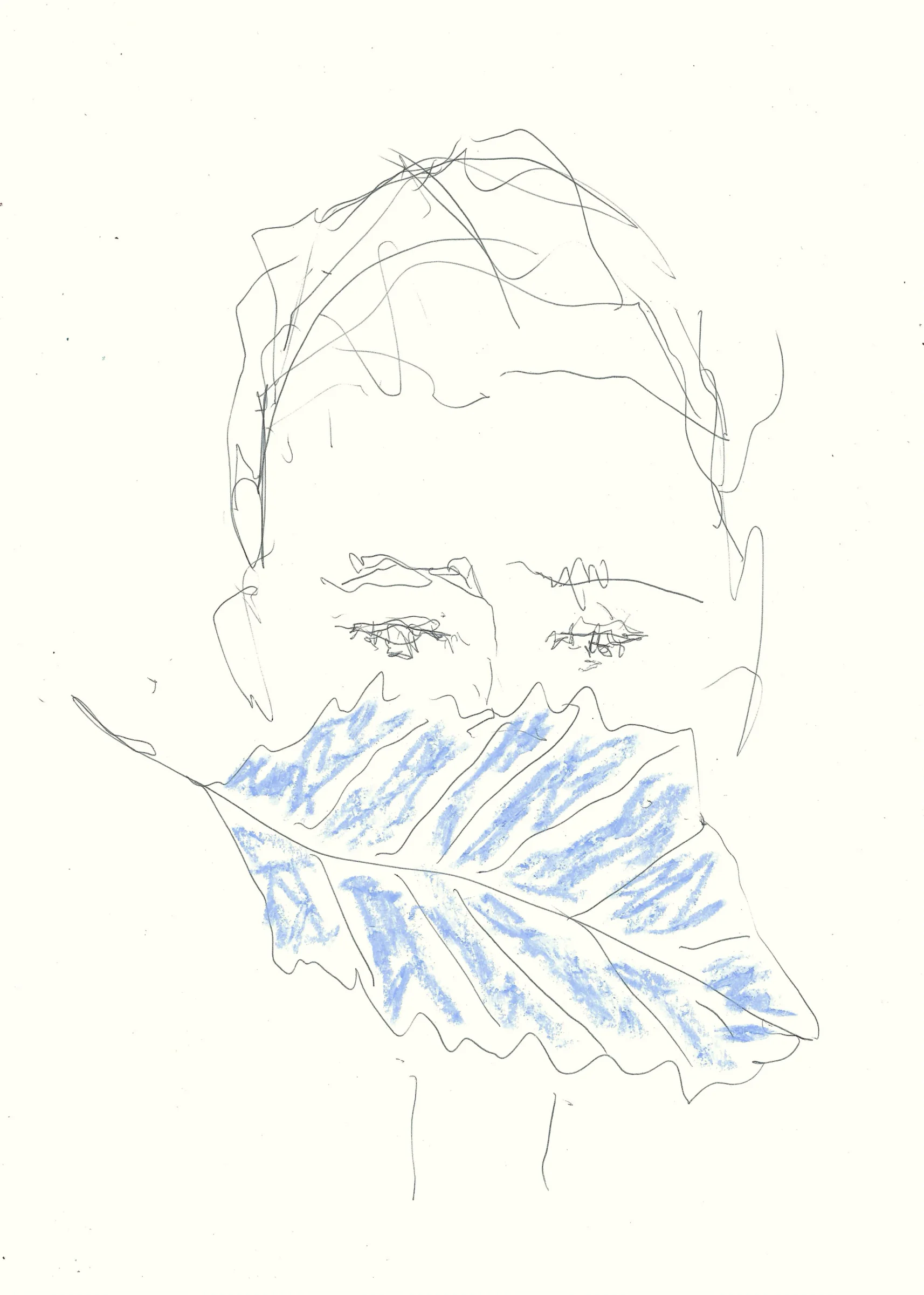 blad voor de mond