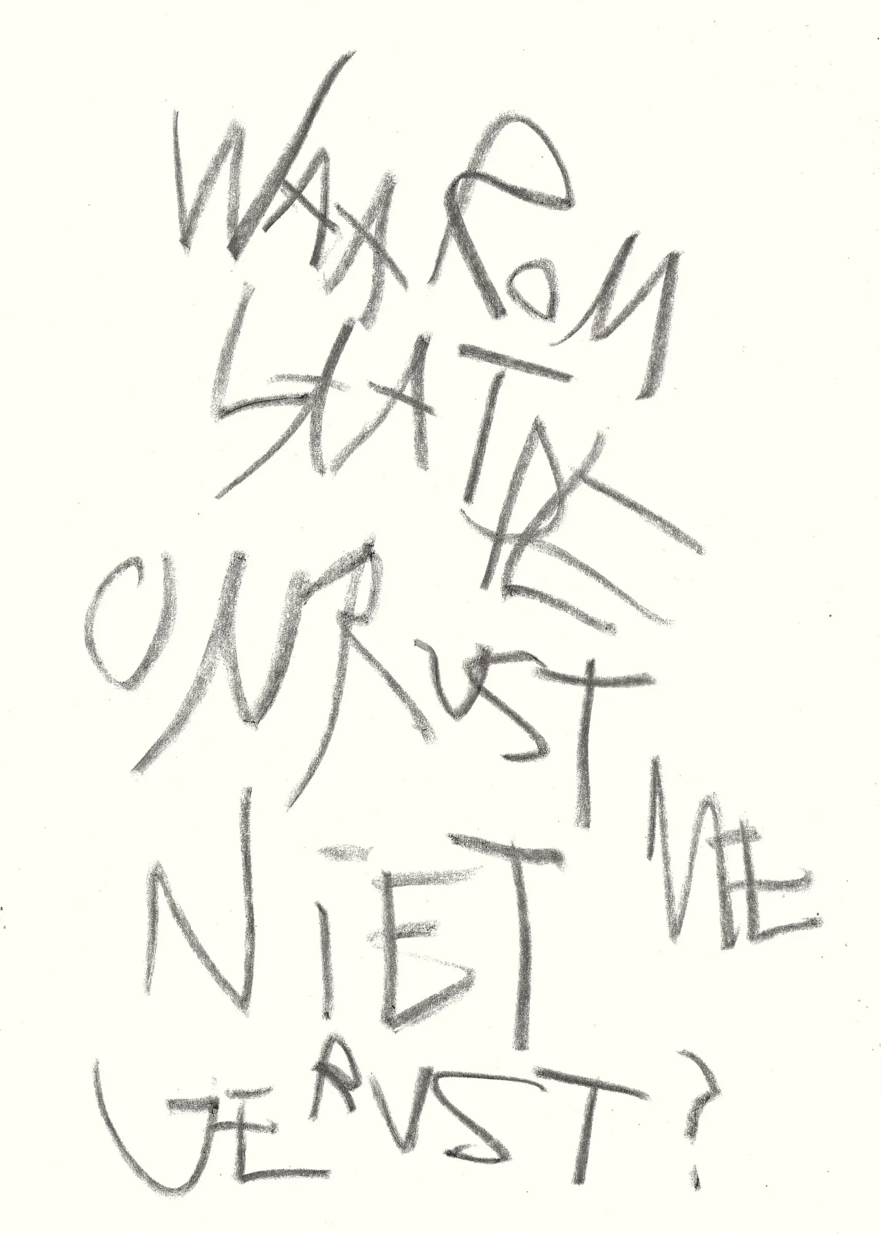 waarom laat de onrust me niet gerust