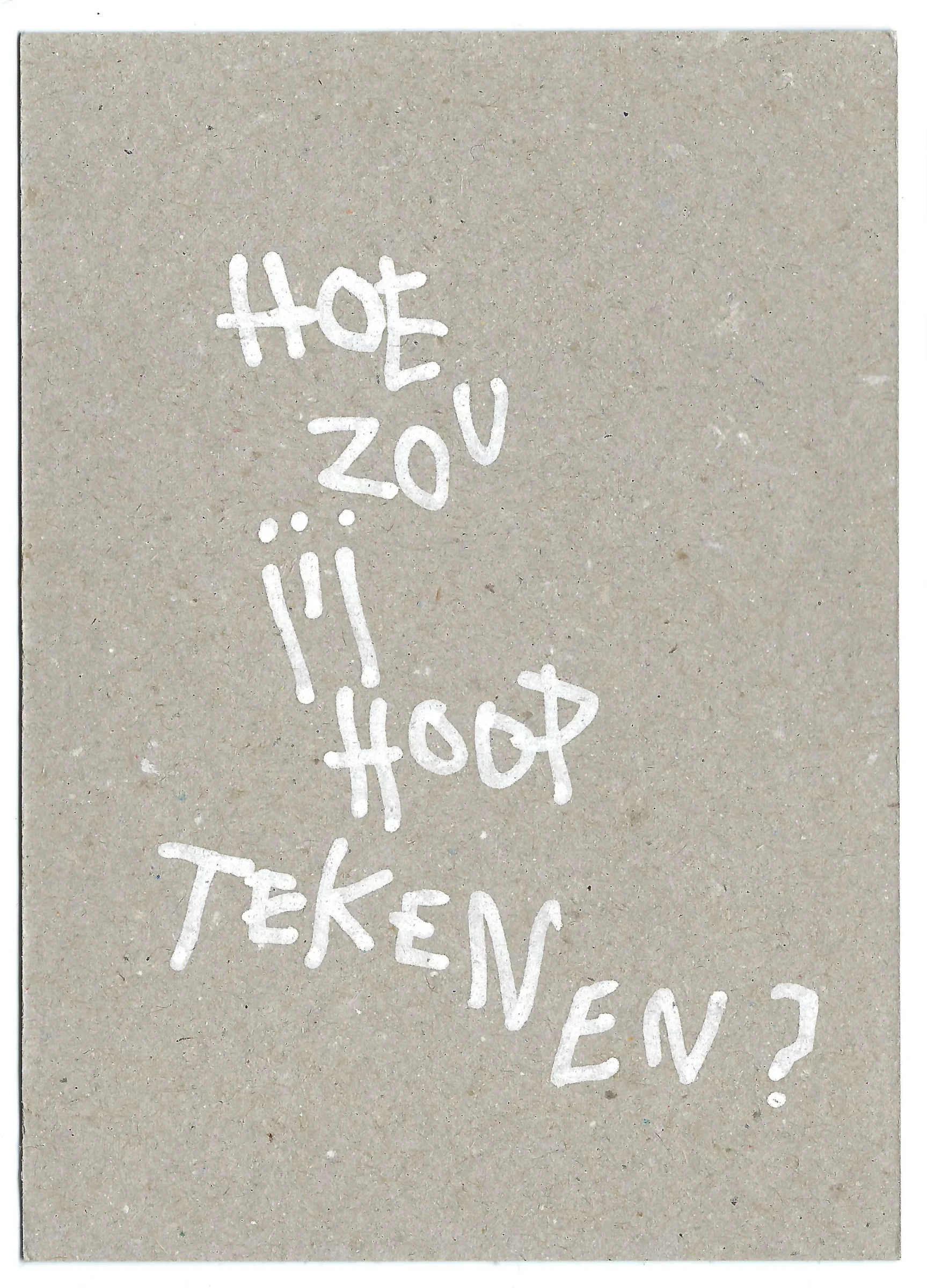 hoe zou jij hoop tekenen?